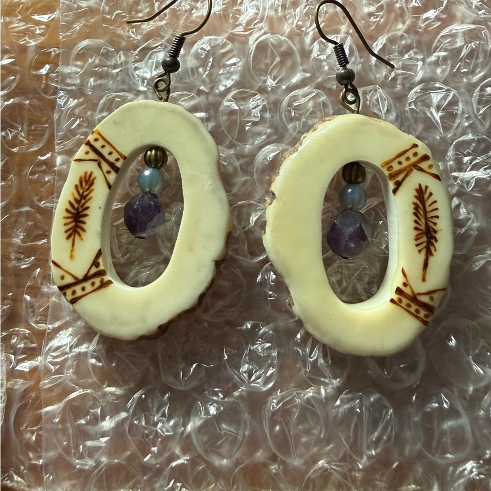 Antler earrings
